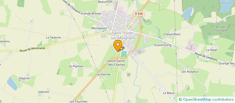 localisation de l'entreprise MONSIEUR BERNARD FOYARD  SAINT-TRIVIER-SUR-MOIGNANS
