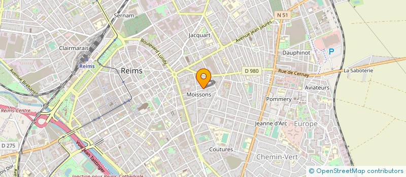 localisation de l'entreprise MONSIEUR BERNARD FRANCART à REIMS