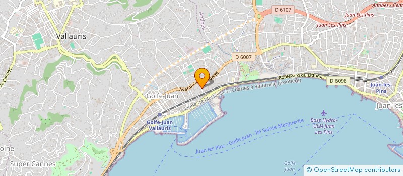 localisation de l'entreprise MONSIEUR BERNARD FRANCHITTO  VALLAURIS