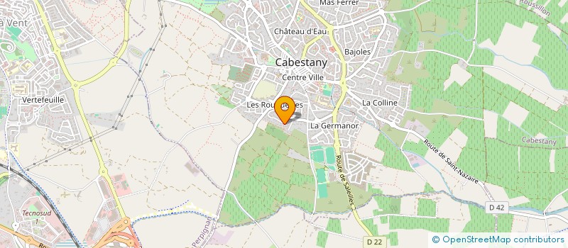 localisation de l'entreprise MONSIEUR BERNARD FRANCKI  CABESTANY