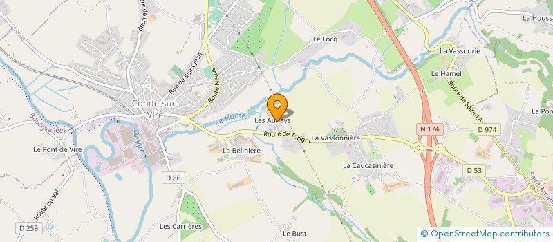 localisation de l'entreprise MONSIEUR BERNARD FRANCOISE à CONDE-SUR-VIRE