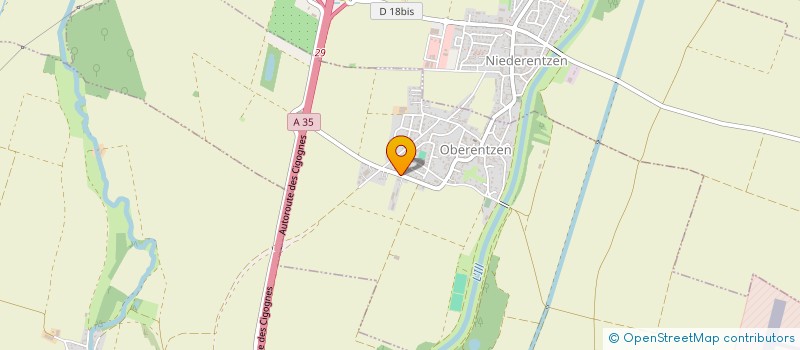 localisation de l'entreprise MONSIEUR BERNARD FRANTZ  OBERENTZEN