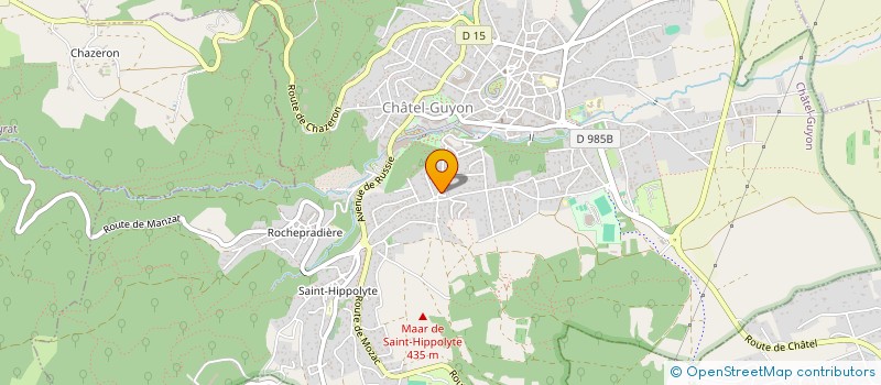 localisation de l'entreprise MONSIEUR BERNARD FRECHE  CHATEL-GUYON