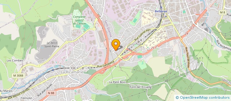 localisation de l'entreprise MONSIEUR BERNARD FRECON  LA RICAMARIE