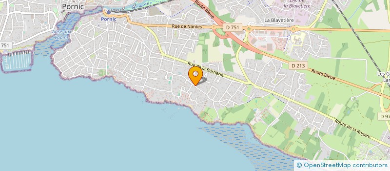 localisation de l'entreprise MONSIEUR BERNARD FRENEAU  PORNIC