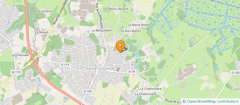 localisation de l'entreprise MONSIEUR BERNARD FRENEIX à HAUTE-GOULAINE