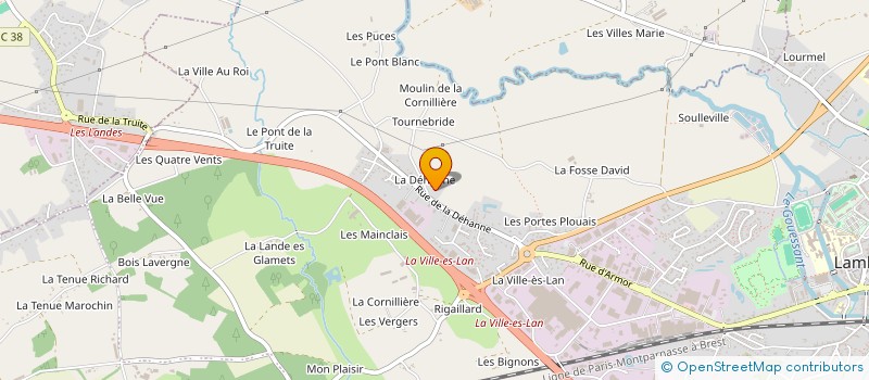 localisation de l'entreprise MONSIEUR BERNARD FRESQ  LAMBALLE-ARMOR