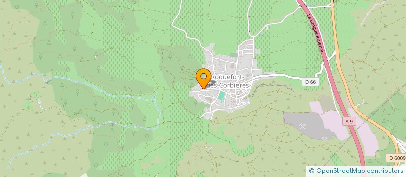 localisation de l'entreprise MONSIEUR BERNARD FRESQUET  ROQUEFORT-DES-CORBIERES