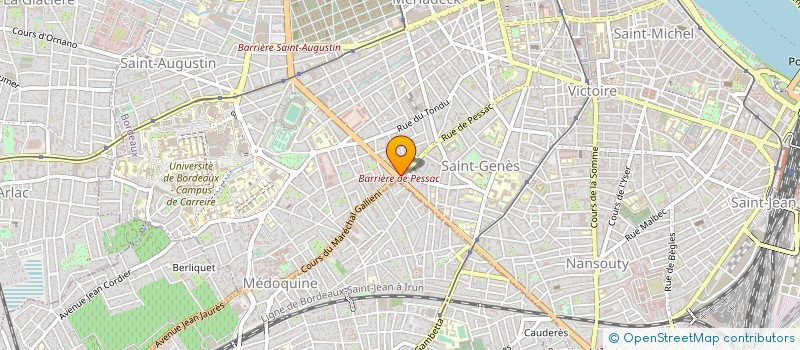 localisation de l'entreprise MONSIEUR BERNARD FRIBAUD à BORDEAUX