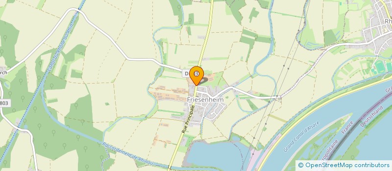 localisation de l'entreprise MONSIEUR BERNARD FRITSCH  FRIESENHEIM