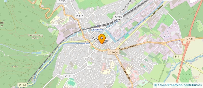 localisation de l'entreprise MONSIEUR BERNARD FRITSCH  SAVERNE