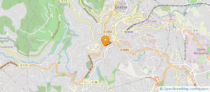 localisation de l'entreprise MONSIEUR BERNARD FROGET  GRASSE