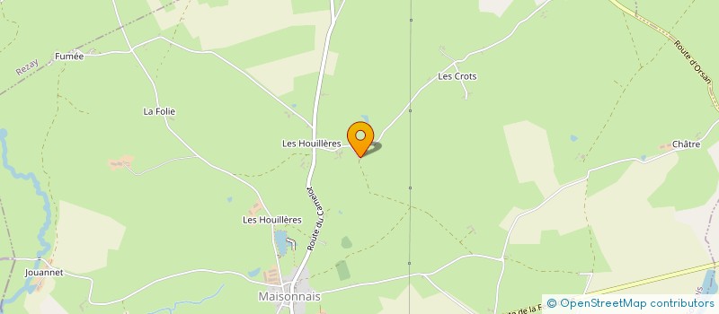 localisation de l'entreprise MONSIEUR BERNARD FROIDEFOND  MAISONNAIS