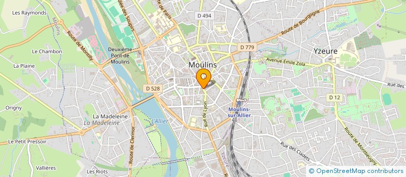 localisation de l'entreprise MONSIEUR BERNARD FROISIER  MOULINS