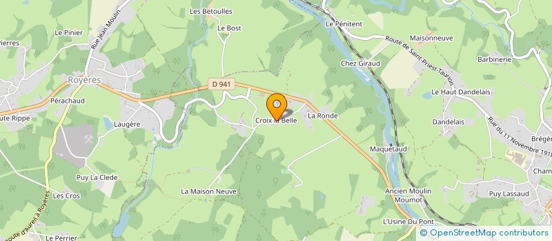 localisation de l'entreprise MONSIEUR BERNARD FROMANT  SAINT-LEONARD-DE-NOBLAT