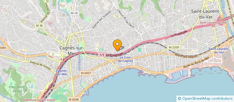 localisation de l'entreprise MONSIEUR BERNARD FROMENT à CAGNES-SUR-MER