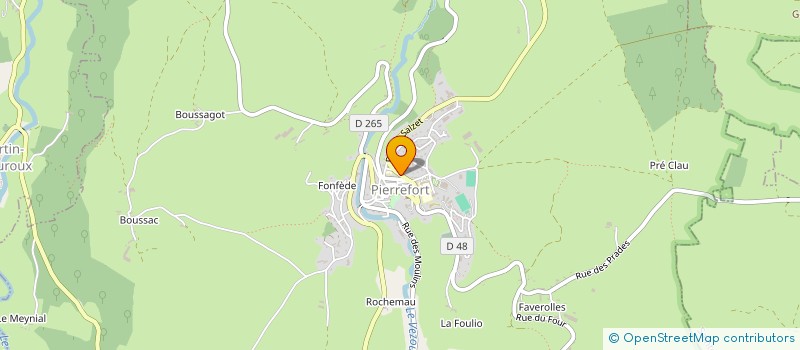 localisation de l'entreprise MONSIEUR BERNARD FROMENT à PIERREFORT