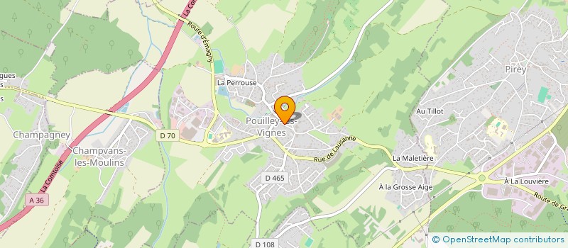 localisation de l'entreprise MONSIEUR BERNARD FROMENT  POUILLEY-LES-VIGNES