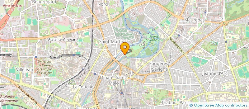 localisation de l'entreprise MONSIEUR BERNARD FROMENTY  RENNES