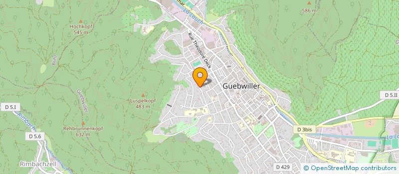 localisation de l'entreprise MONSIEUR BERNARD FRUHINSHOLZ  GUEBWILLER