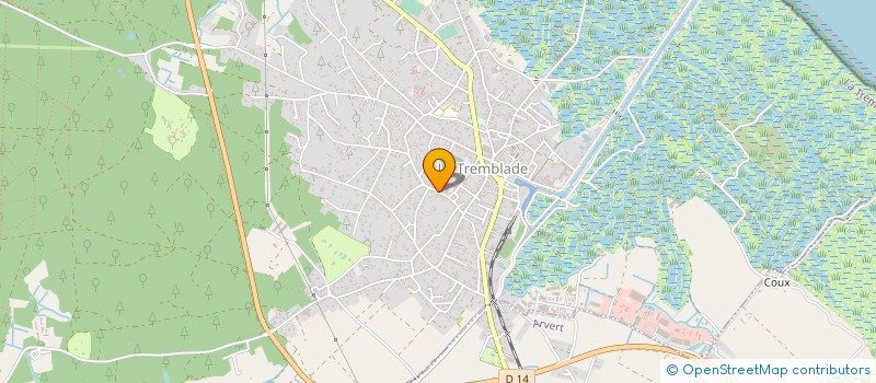 localisation de l'entreprise MONSIEUR BERNARD FUGIER à LA TREMBLADE