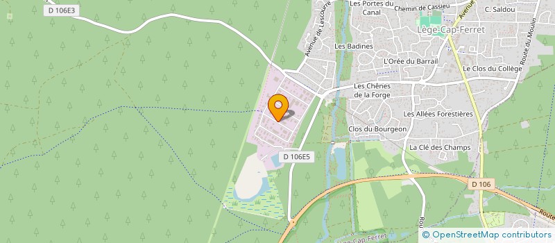 localisation de l'entreprise MONSIEUR BERNARD FURLAN à LEGE-CAP-FERRET