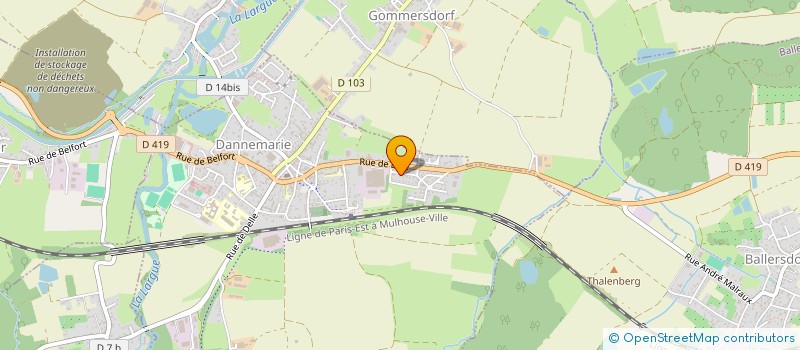 localisation de l'entreprise MONSIEUR BERNARD GALAND  MONTREUX-VIEUX