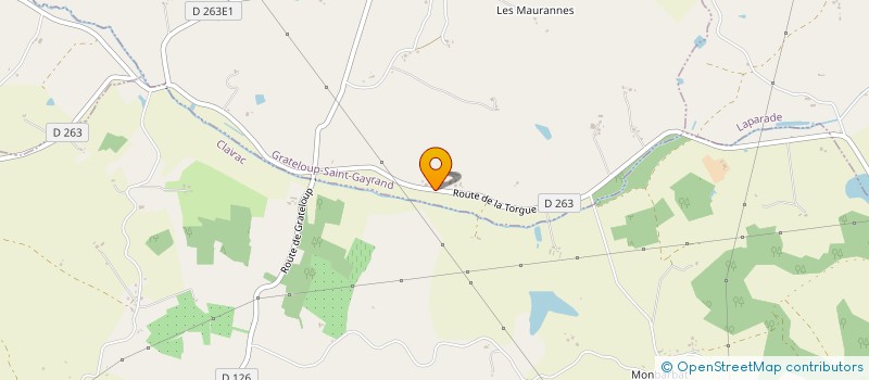 localisation de l'entreprise MONSIEUR BERNARD GALLEE  GRATELOUP-SAINT-GAYRAND