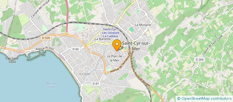 localisation de l'entreprise MONSIEUR BERNARD GALLO à SAINT-CYR-SUR-MER