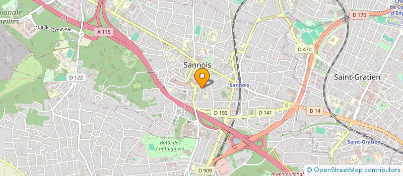 localisation de l'entreprise MONSIEUR BERNARD GALLOIS  SANNOIS