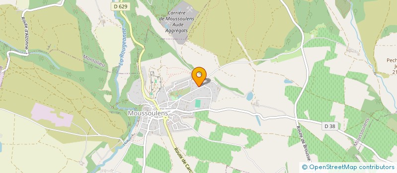 localisation de l'entreprise MONSIEUR BERNARD GALY  MOUSSOULENS