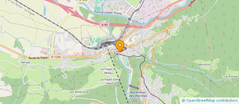 localisation de l'entreprise MONSIEUR BERNARD GANASSALI  SAINT-GERVAIS-LES-BAINS