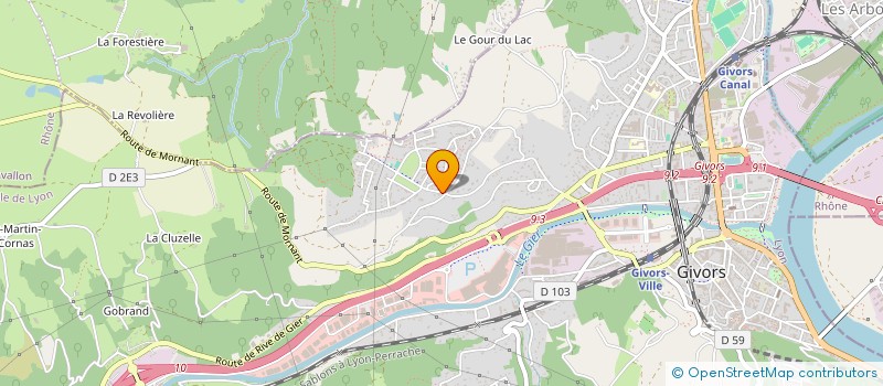 localisation de l'entreprise MONSIEUR BERNARD GARCIA  GIVORS