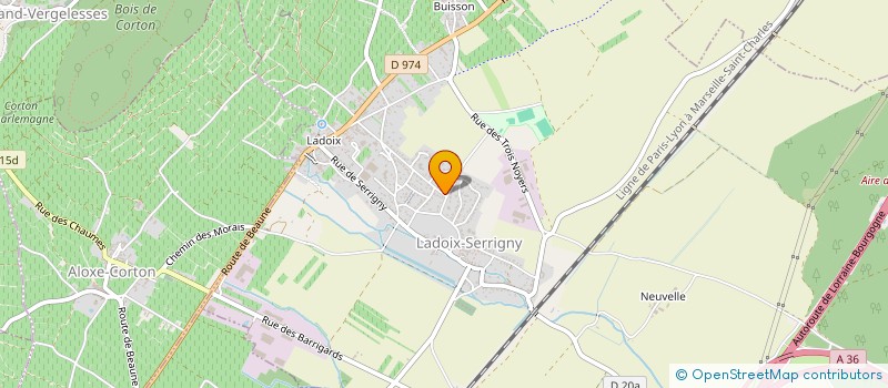 localisation de l'entreprise MONSIEUR BERNARD GARNERET à LADOIX-SERRIGNY