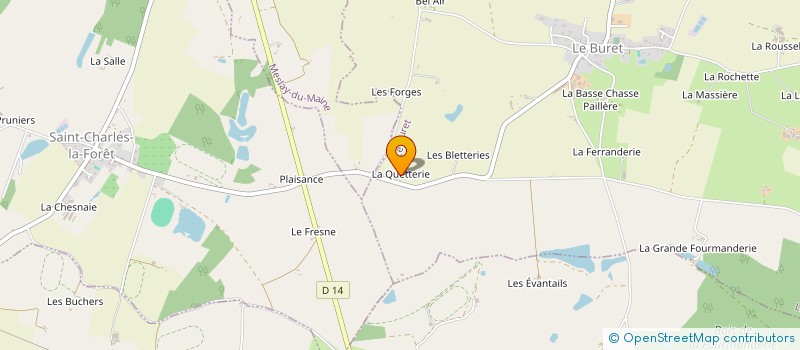 localisation de l'entreprise MONSIEUR BERNARD GAROT à VILLIERS-CHARLEMAGNE