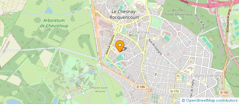 localisation de l'entreprise MONSIEUR BERNARD GARRIGUE à LE CHESNAY-ROCQUENCOURT