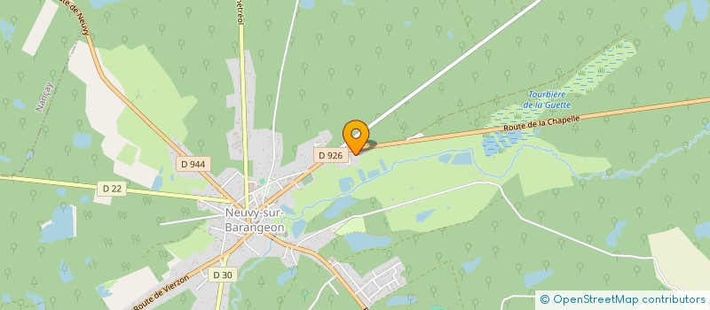 localisation de l'entreprise MONSIEUR BERNARD GAUBAIN  NEUVY-SUR-BARANGEON