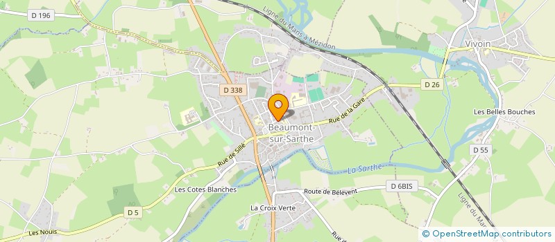 localisation de l'entreprise MONSIEUR BERNARD GAUCHER  BEAUMONT-SUR-SARTHE