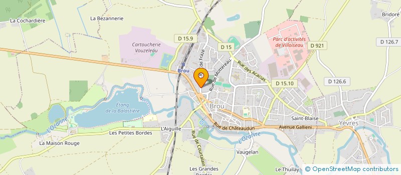 localisation de l'entreprise MONSIEUR BERNARD GAUDIN à BROU