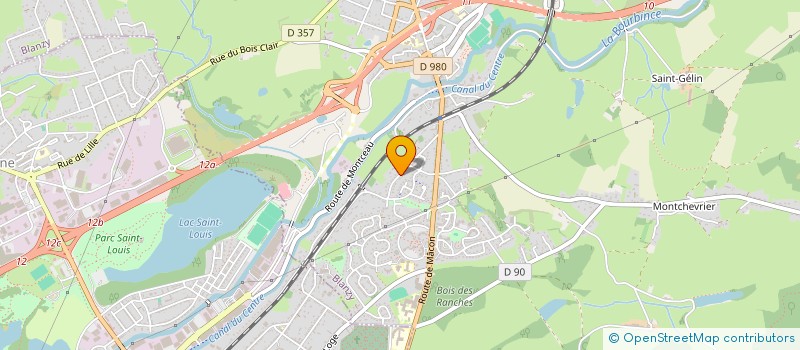 localisation de l'entreprise MONSIEUR BERNARD GAUTHIER  BLANZY