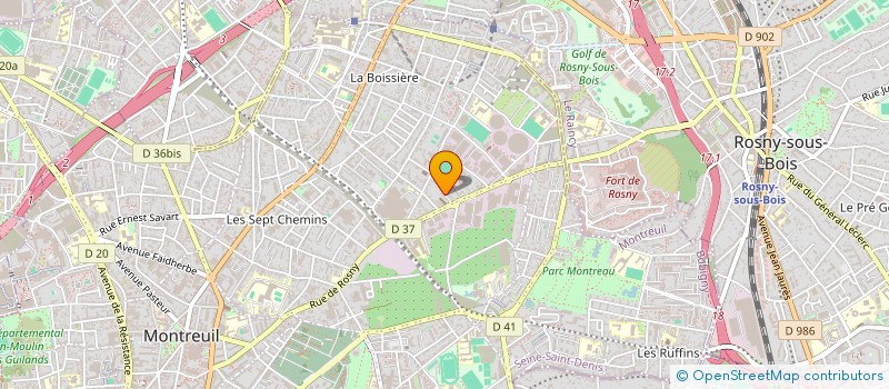 localisation de l'entreprise MONSIEUR BERNARD GAUTNELET à MONTREUIL