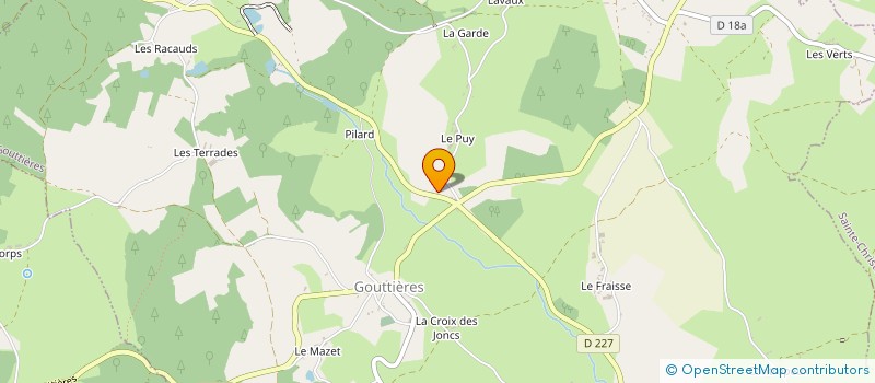 localisation de l'entreprise MONSIEUR BERNARD GAUVIN  GOUTTIERES