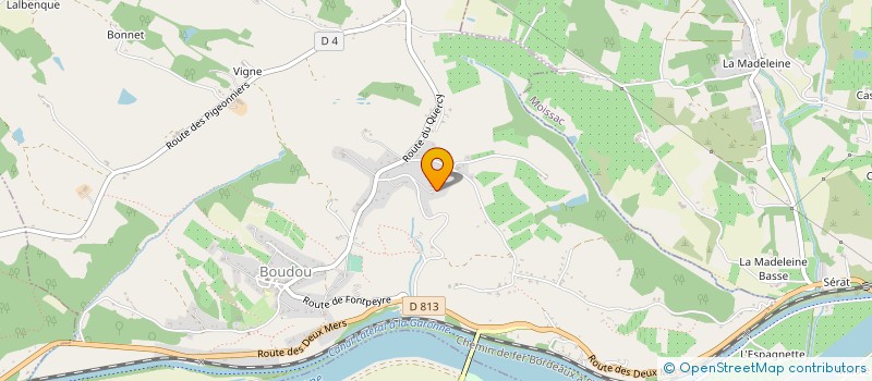 localisation de l'entreprise MONSIEUR BERNARD GAVALDA  BOUDOU