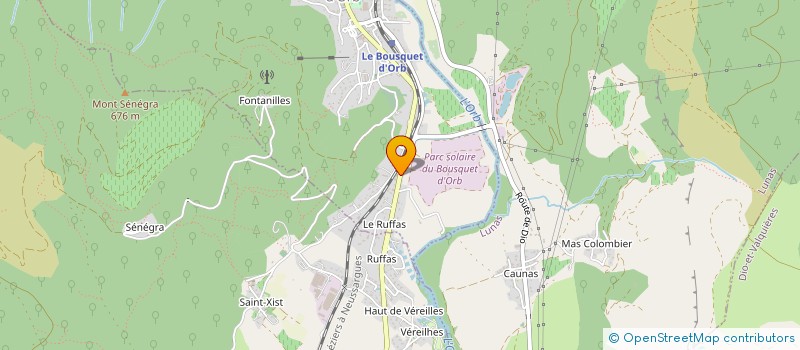 localisation de l'entreprise MONSIEUR BERNARD GAVALDA  LE BOUSQUET-D'ORB