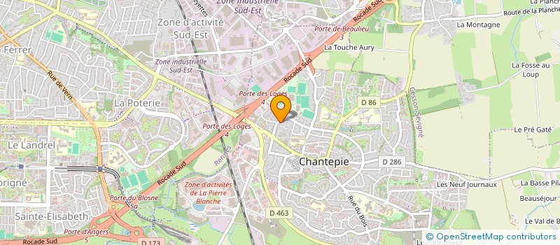 localisation de l'entreprise MONSIEUR BERNARD GAY  CHANTEPIE