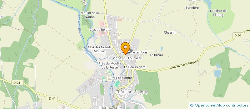 localisation de l'entreprise MONSIEUR BERNARD GAY à CHATILLON-COLIGNY