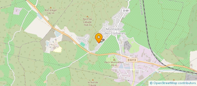 localisation de l'entreprise MONSIEUR BERNARD GEA  MONTREDON-DES-CORBIERES