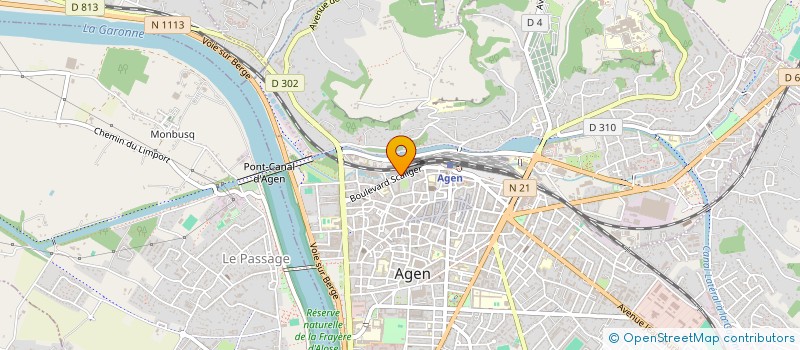 localisation de l'entreprise MONSIEUR BERNARD GELLY  AGEN
