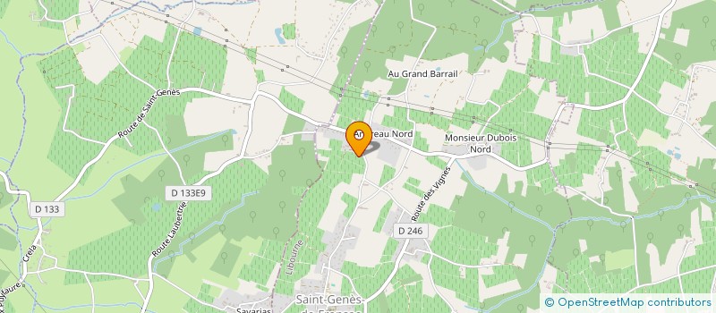 localisation de l'entreprise MONSIEUR BERNARD GENDRE à SAINT-GENES-DE-FRONSAC