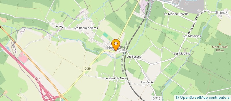 localisation de l'entreprise MONSIEUR BERNARD GENDRON à NECY